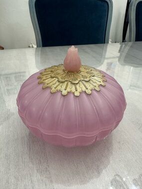 Vintage Avon 1960s Elusive Beauty Dust Empty Container for Jewelry & Trinkets